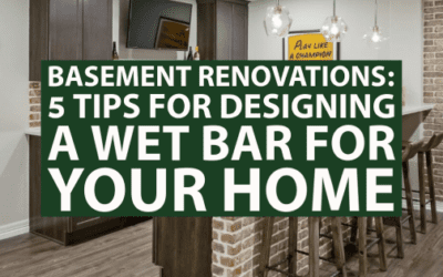 Basement Renovations: 5 Tips for Designing a Wet Bar for Your Home