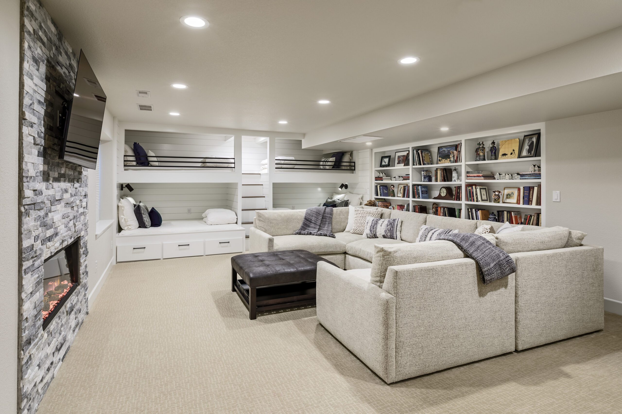 Luxury Basement Design: High-End Finishes & Custom Features